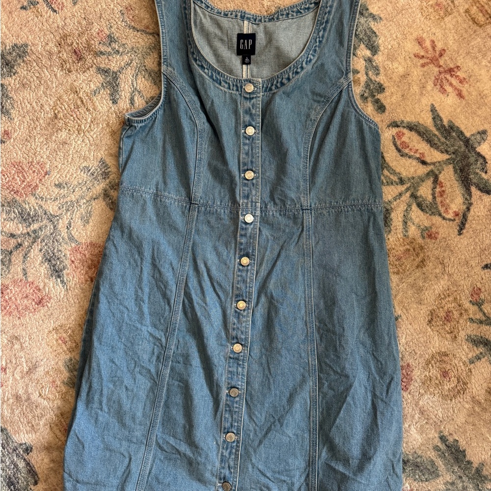 GAP Blue Denim Sleeveless Dress